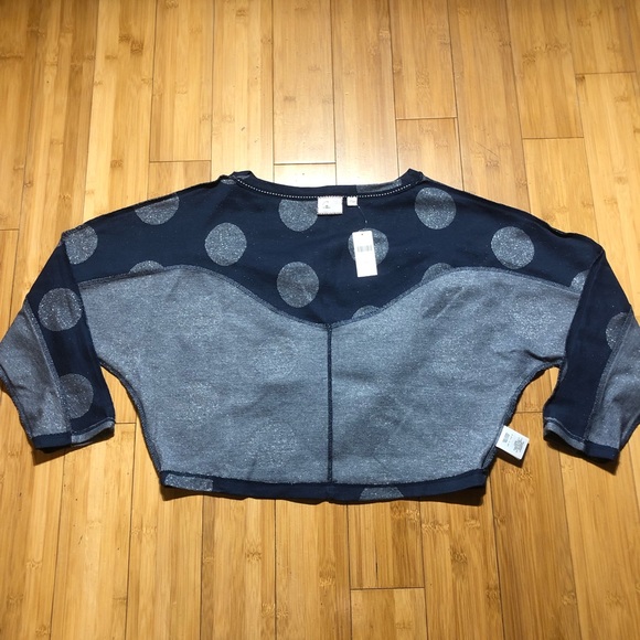 NWT Anthropologie Postmark Polka Dot Crop Top Size XS - Picture 8 of 16